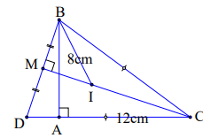 Cho tam giác ABC vuông tại A. Gọi I là giao điểm của các đường phân giác