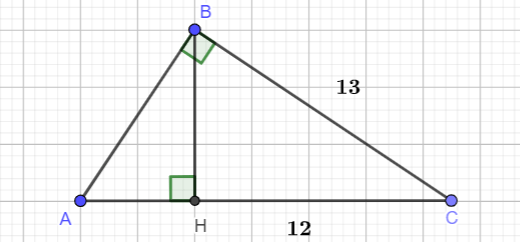 Cho tam giác ABC vuông tại B có đường cao BH